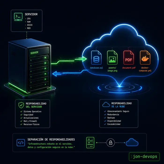 Si tus backups viven en el mismo servidor que tu app… no tienes backups