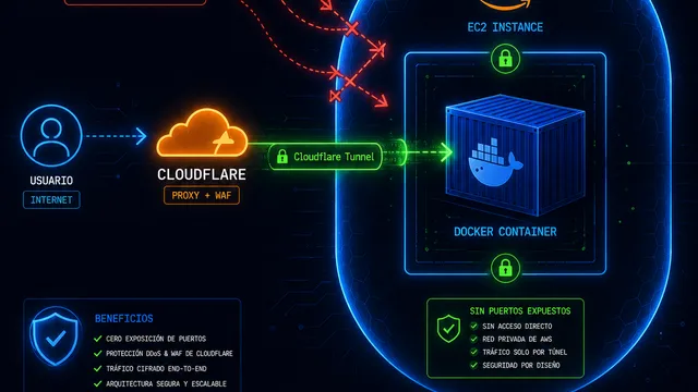 Mis contenedores en AWS no tienen ningún puerto abierto al internet